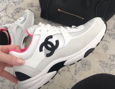 black and pink chanel trainers|chanel trainers selfridges.